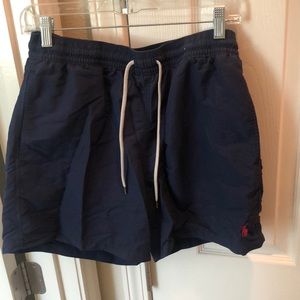 Mens Blue polo Ralph Lauren swim trunks
